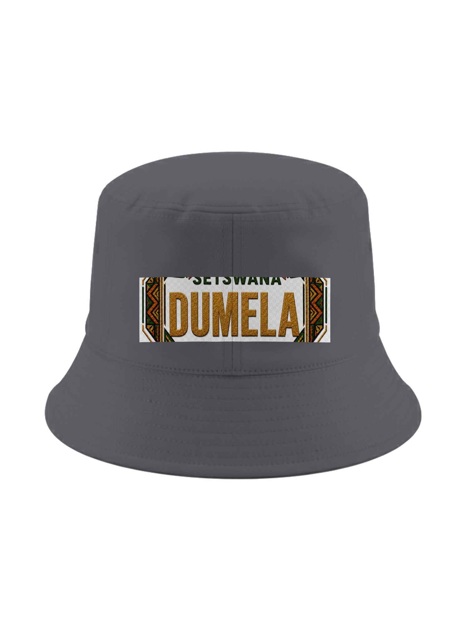 Ubuntu Talks Setswana Hello Bucket Hat — DUMELA — Gelato product mockup