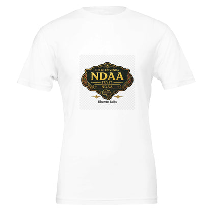Ubuntu Talks Venda Hello T-Shirt — NDAA — Gelato product mockup