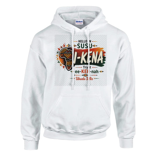 Ubuntu Talks Luhya Hello Hoodie — MIREMBE (Design 1) — Gelato product mockup