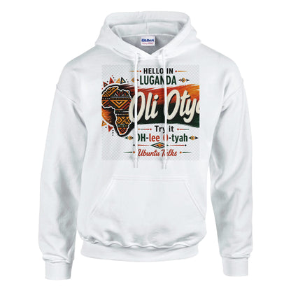 Ubuntu Talks Sukuma Hello Hoodie — ULIMOLA (Design 1) — Gelato product mockup