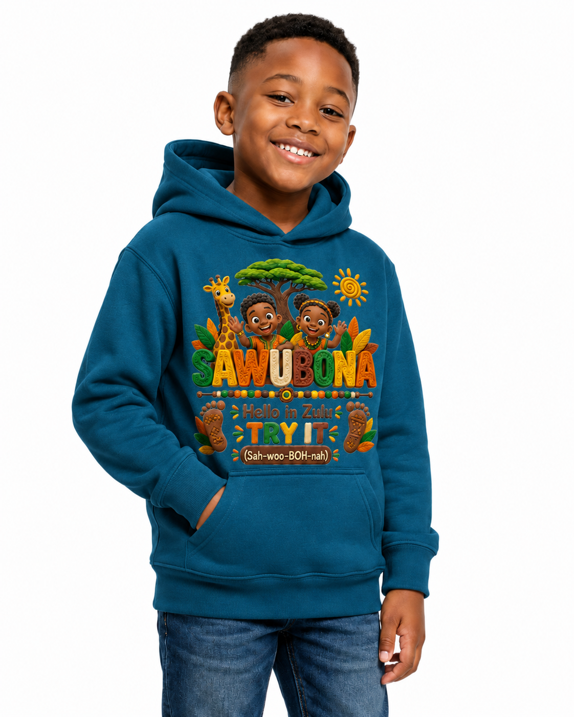 Kids Sawubona Hoodie - Boy