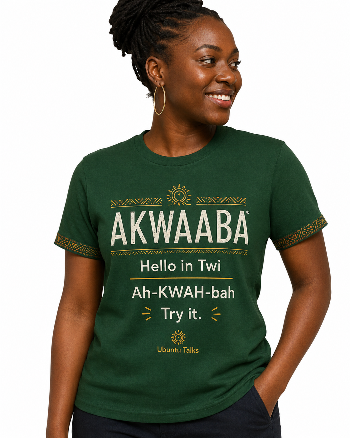 Akwaaba — Twi / Akan Greeting womens tees