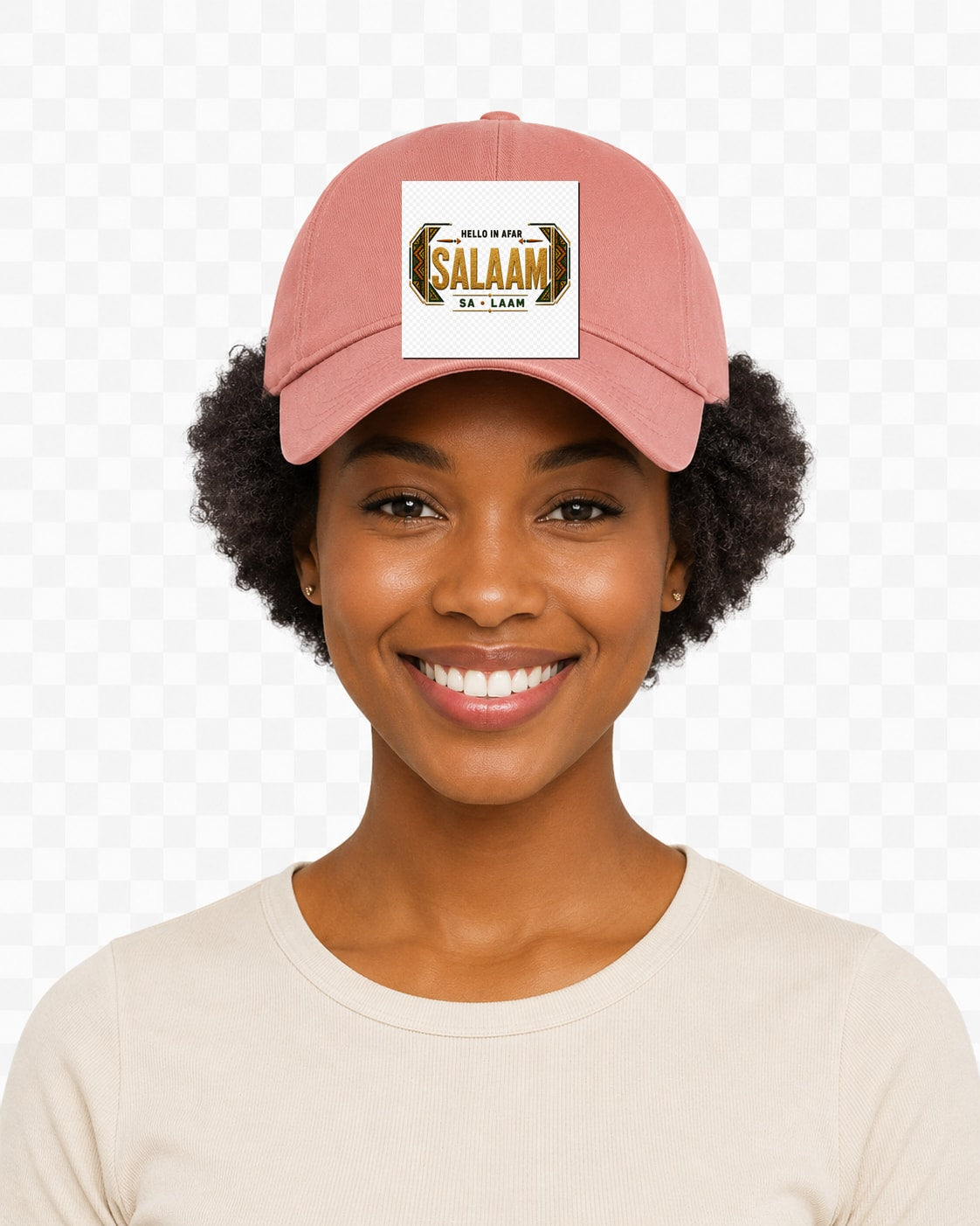 ubuntu-talks-afar-hello-cap-d01 — Custom model mockup