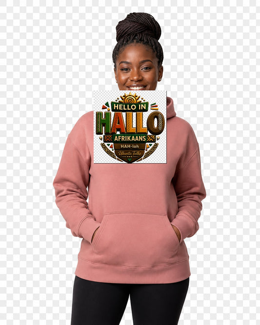 ubuntu-talks-afrikaans-hello-hoodie-d04 — Custom model mockup