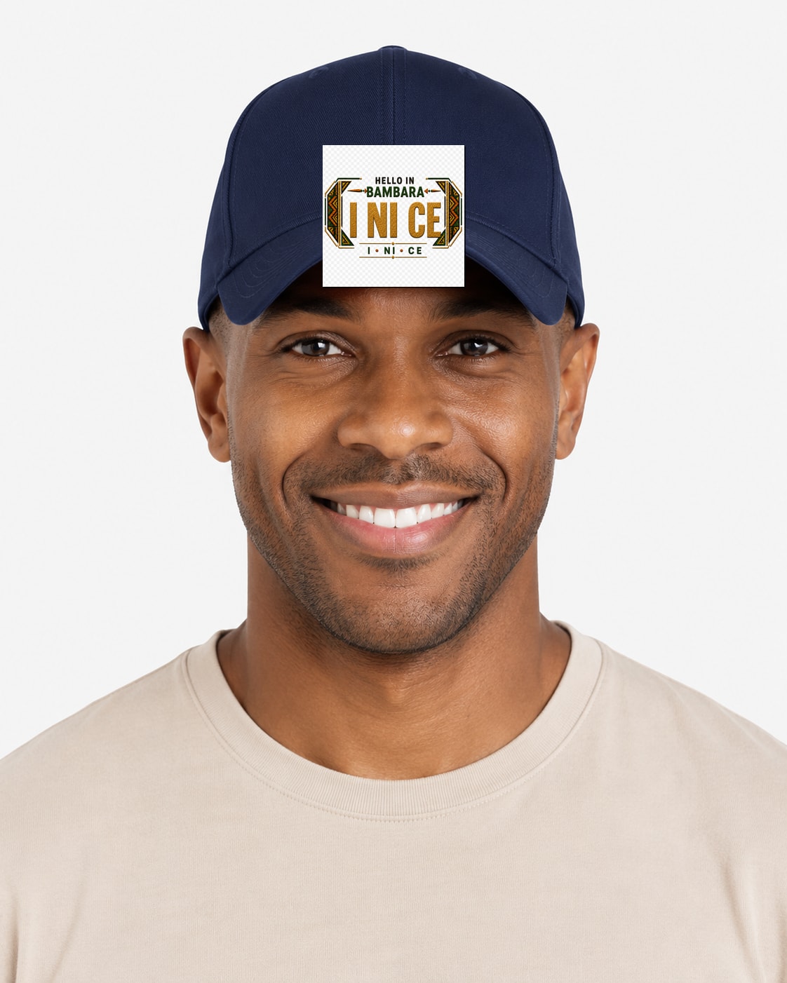 ubuntu-talks-bambara-hello-cap-d01 — Custom model mockup
