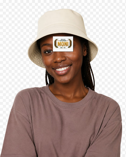 ubuntu-talks-chichewa-hello-bucket-hat-d01 — Custom model mockup