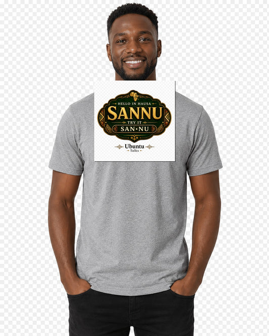 ubuntu-talks-hausa-hello-tee-d02 — Custom model mockup