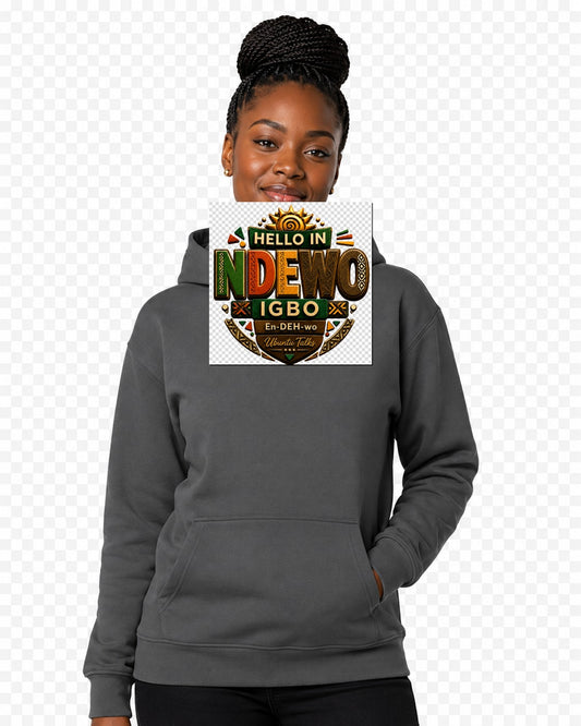 ubuntu-talks-igbo-hello-hoodie-d04 — Custom model mockup