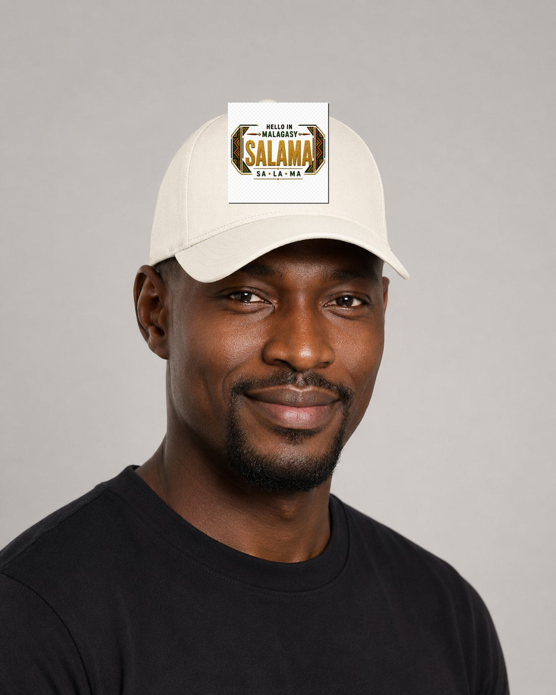 ubuntu-talks-kinyarwanda-hello-cap-d01 — Custom model mockup