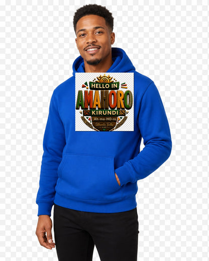 ubuntu-talks-kirundi-hello-hoodie-d04 — Custom model mockup