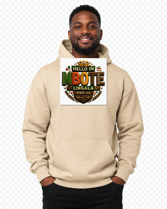 ubuntu-talks-lingala-hello-hoodie-d04 — Custom model mockup
