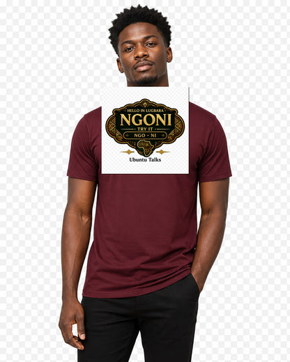 ubuntu-talks-lugbara-hello-tee-d02 — Custom model mockup