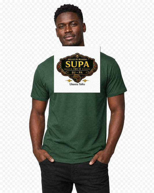 ubuntu-talks-maasai-hello-tee-d02 — Custom model mockup