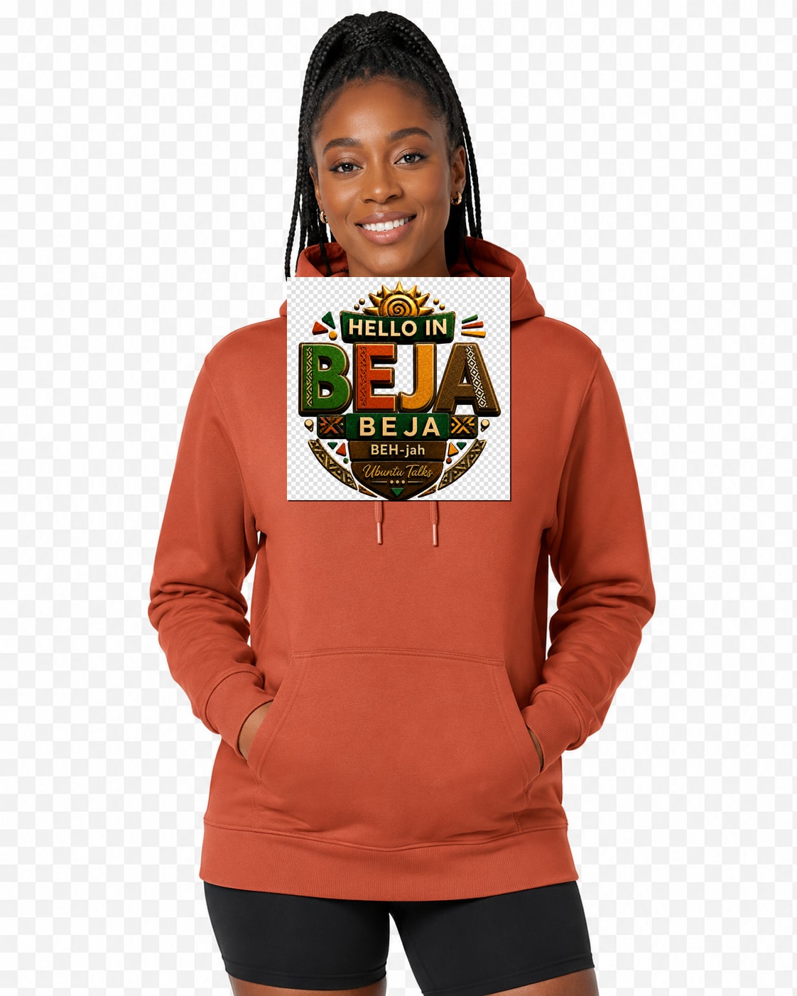 ubuntu-talks-moore-hello-hoodie-d04 — Custom model mockup