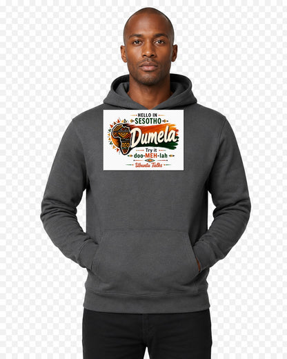 ubuntu-talks-nuer-hello-hoodie-d01 — Custom model mockup