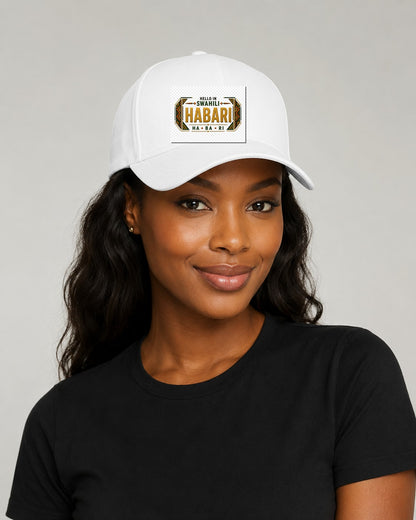ubuntu-talks-swahili-hello-cap-d01 — Custom model mockup