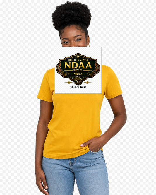 ubuntu-talks-venda-hello-tee-d02 — Custom model mockup