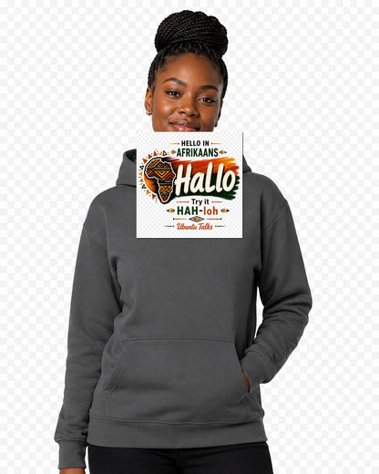 ubuntu-talks-zarma-hello-hoodie-d01 — Custom model mockup