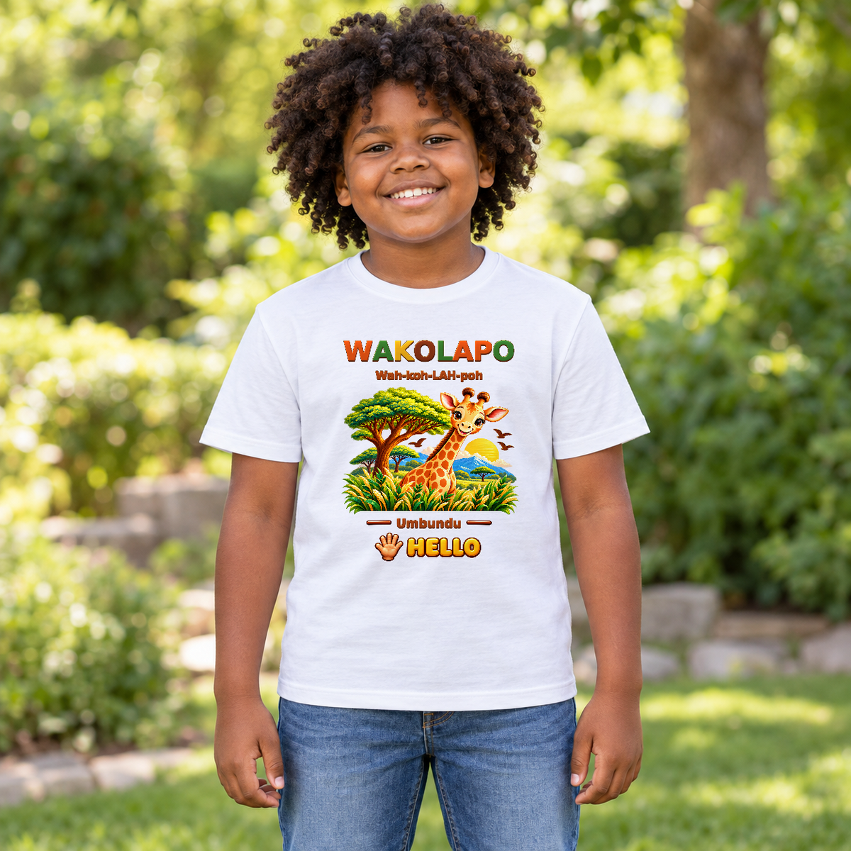 Lil Ubuntu Kids Safari — Umbundu Youth Tee