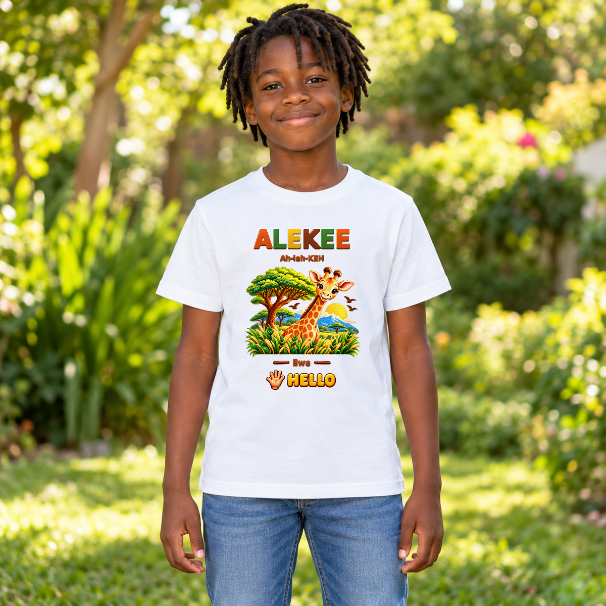 Lil Ubuntu Kids Safari — Ewe Youth Tee